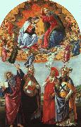 BOTTICELLI, Sandro The Coronation of the Virgin (San Marco Altarpiece) gfh china oil painting reproduction